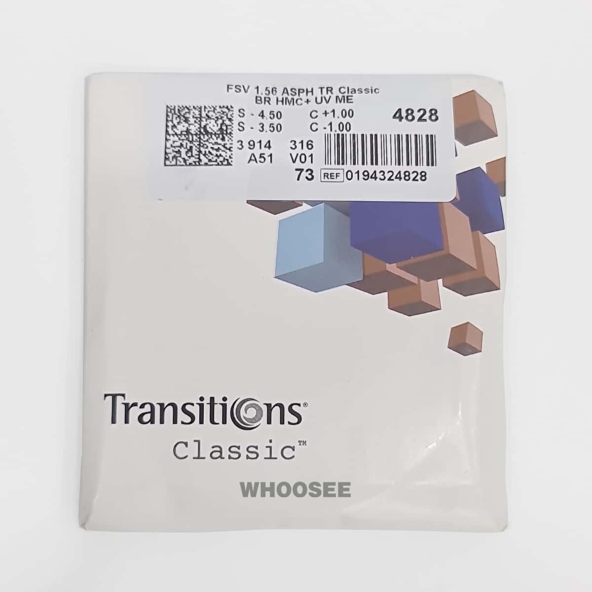 transitions classic 1.56 màu trà chống tia Uv