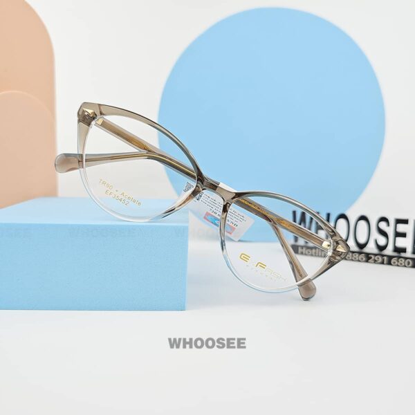 gọng kính exfash mắt mèo ef35452 274a chính hãng mang nhẹ, dễ phối đồ