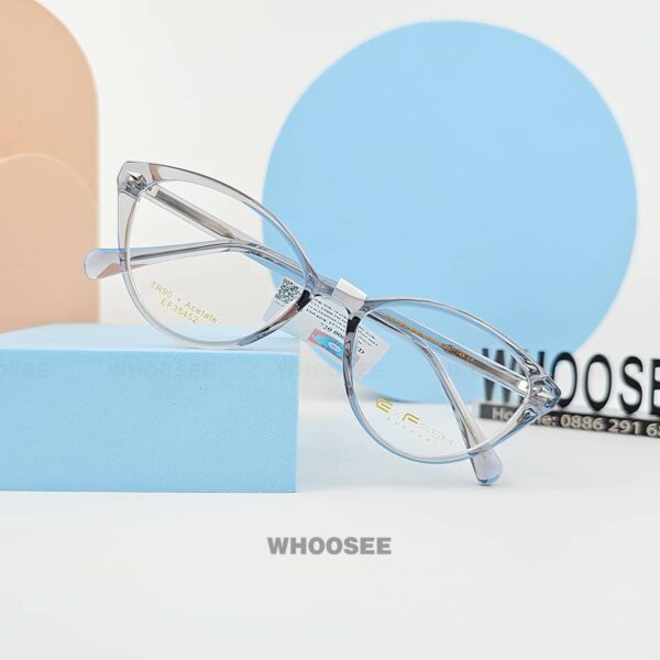 mẫu gọng kính exfash mắt mèo ef35452 684 thời trang phù hợp đi làm, học tập