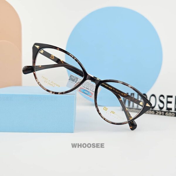 gọng kính thời trang exfash mắt mèo ef35452 701 chính hãng thiết kế thời trang