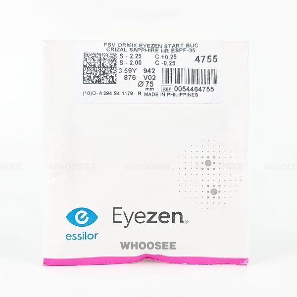 eyezen start stock chiết suất 1.60 blueuv capture