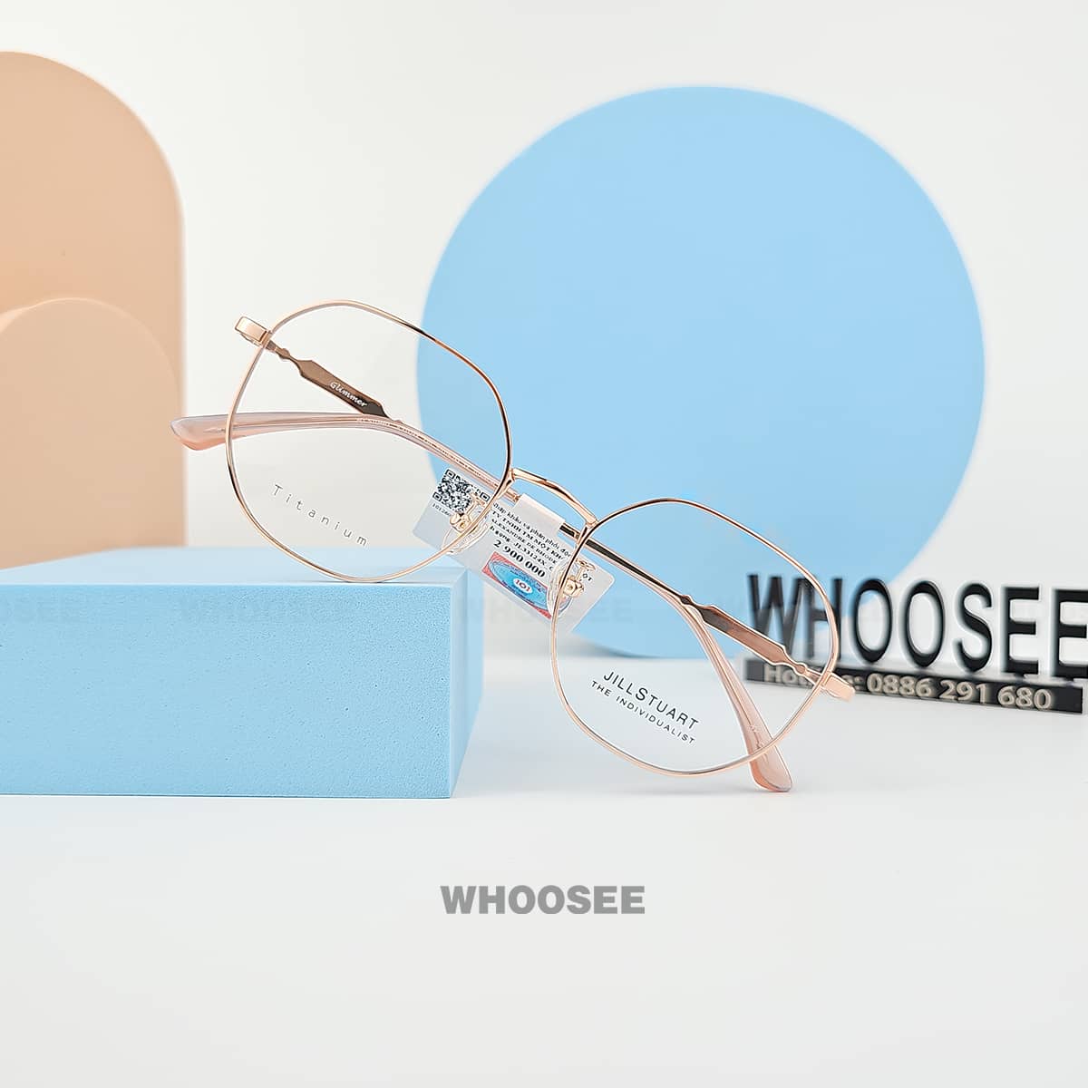 gọng kính jill stuart classic jl33124x c01 cao cấp phong cách thanh lịch