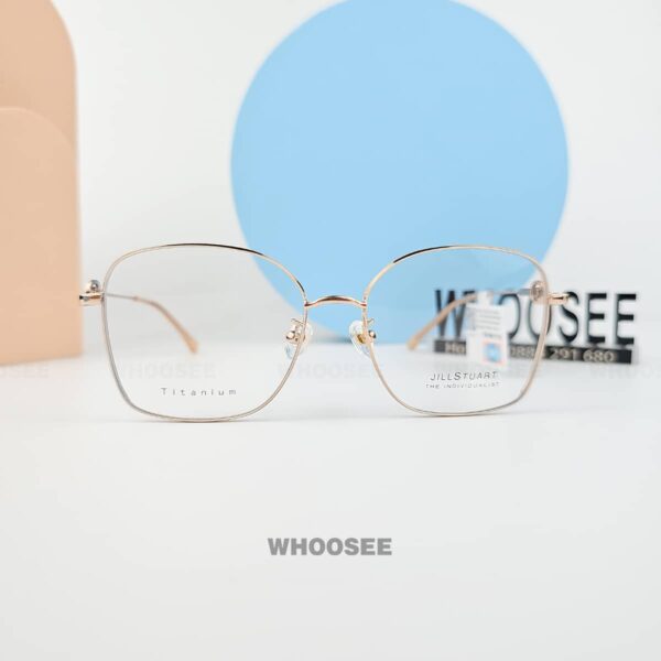 gọng kính jill stuart dáng lục giác jl33130x c02 cao cấp phong cách thanh lịch
