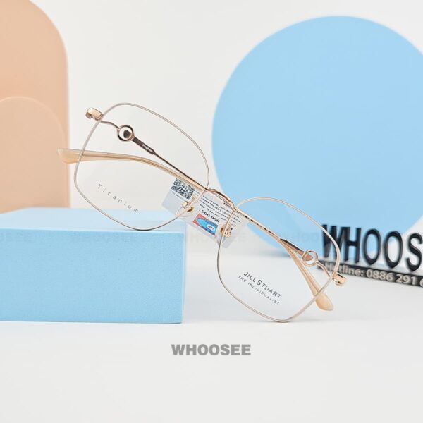 gọng kính jill stuart dáng vuông jl33130x c02 cao cấp phong cách thanh lịch