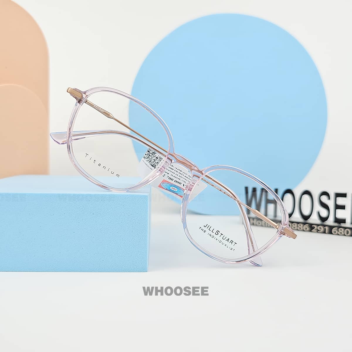 gọng kính jill stuart daily jl66048 c02 chính hãng Đeo nhẹ, dễ phối đồ