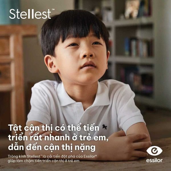 essilor stellest – tròng kính kiểm soát tiến triển cận thị cho trẻ em